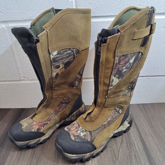 Cabelas Goretex Insulated Camo Hunting/Winter Boots With Front Zipper Men's 6.5M - Picture 1 of 10